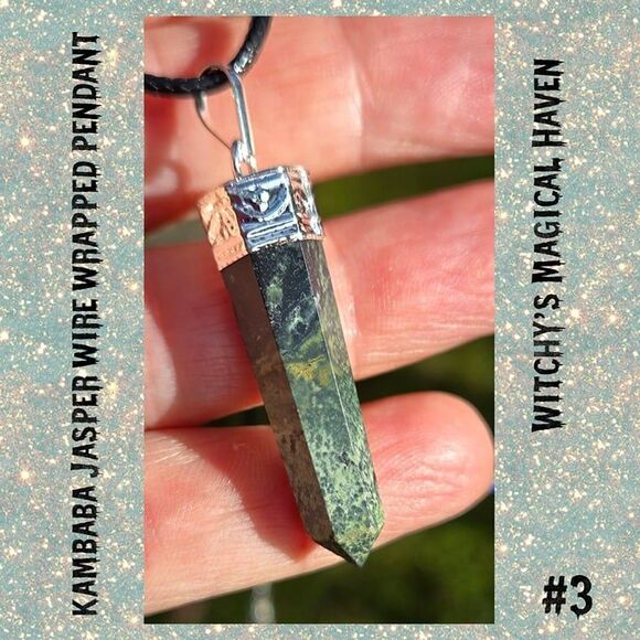 Kambaba Jasper Crystal Pendant - Picture 5 of 5